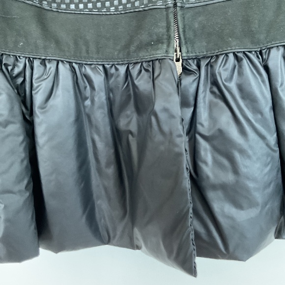 Armani Collezioni Leather/Nylon Black Jacket Size 10 - Picture 6 of 9